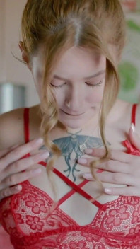 A Hottie Gets an Orgasm with a Trans Doll.
