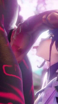 Raiden Shogun Genshin Impact Worshiping a Big Mitachurl Cock Porn Hilichurl 60 Fps