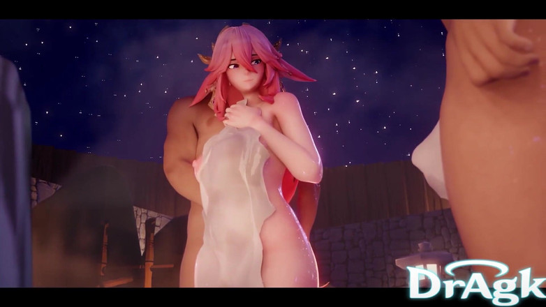 DrAgk: Genshin, compilation d’impact Yae Miko Onsen Yelan x Eula x...