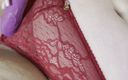 Natalie Moore: Red Lace Panty Play