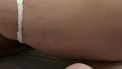My Chubby Wife Loves to Blink Her Ass, She Was so Horny Flashing Her Hole
