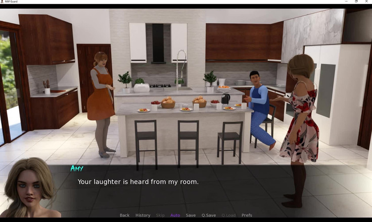 EroticKrisso: 熟女卫队在厨房狂野啪