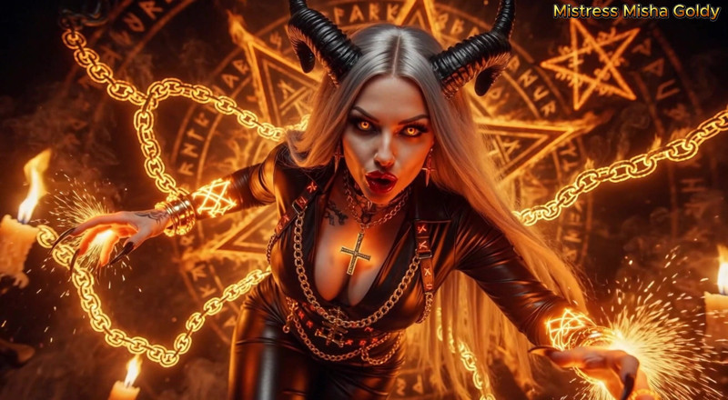 Goddess Misha Goldy: My Words Carve Hell Into Your Mind While Your Dick...