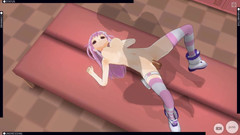 H3DC: 3D Hentai Nepgir šukání v šatně (choujigen hra Neptune animace)