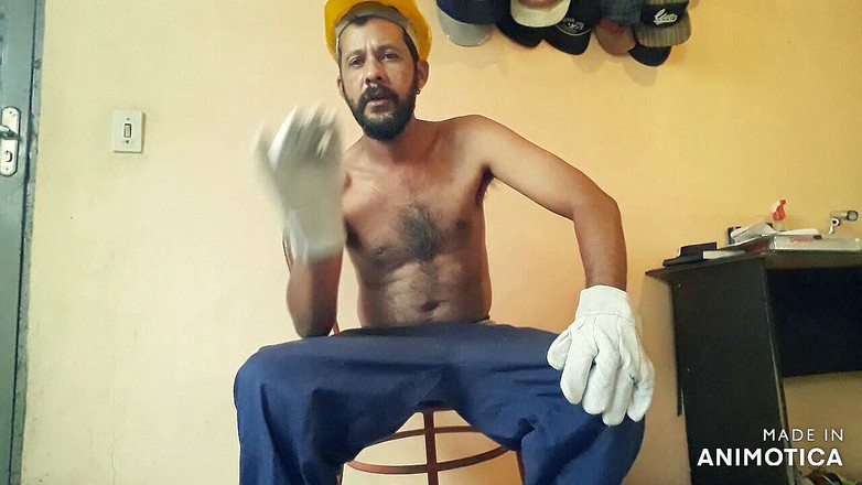 Stink HairyMale: Muncitoare fumând, sagging, mănuși