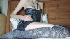 Christy G: セクシーな赤ん坊はオーガズムまで自慰行為をする