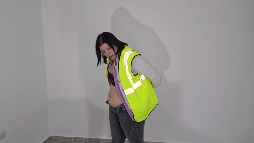 Stretching with Unbuttoned Jeans (Alice Scott)