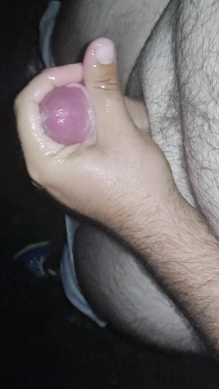 Johnnyboy2285: Bear worships fat cock after a long day of working...