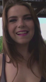 Busty babe gets banged outdoors by a couple of horny guys