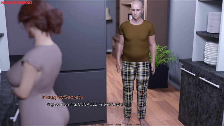 Naughty gameplays: Kocası odaya girdiğinde orta yaşlı seksi ev sahibesinin götüyle oynayan...