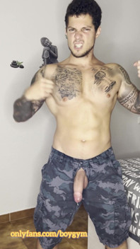 My Military Big Cock Can Cums with No Touch