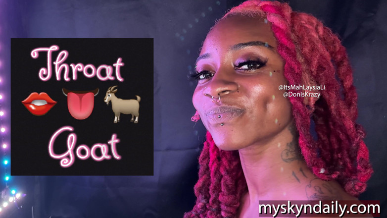 MySkyn Entertainment: Throat Goat Gets a Big Black Dick