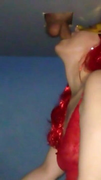 Milking table, cum in mouth