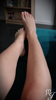 Love & Worship My Feet After My French Pedicure - Mistress Julia