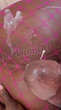 Ebony Vs BBC Thick Ebony Slut Honey Gets Her Tight Pussy Fucked by BBC Until She Taps Out - POV Doggystyle Creampie