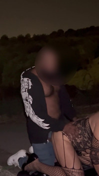 Eine Prostituierte Bietet Sich Auf Der Straße an