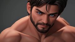Erotic Man: 언리얼 핸잡 잘생긴 3D Cgi Men