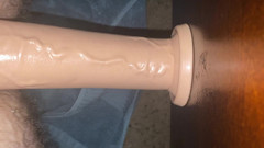 Sissy boy productions: Close up Riding a Fat Dildo