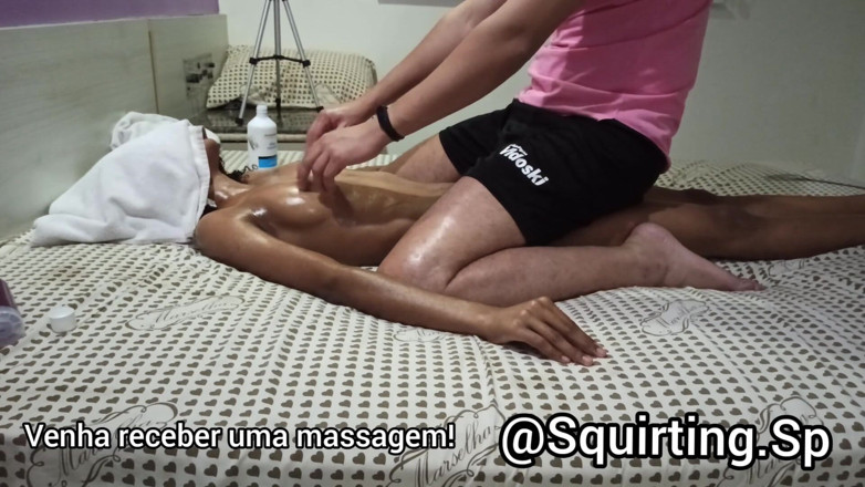 Squirting Sp: Masáž stříkání #8 kompletní - Ebenová dívka 22 let