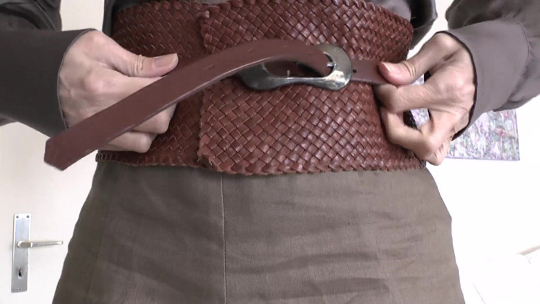 Lady Victoria Valente: Exciting Belt Fitting with a Linen Skirt, Part 2, Lady Victoria...