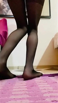 Stoking seksi kaki panas pepek saya dan saya