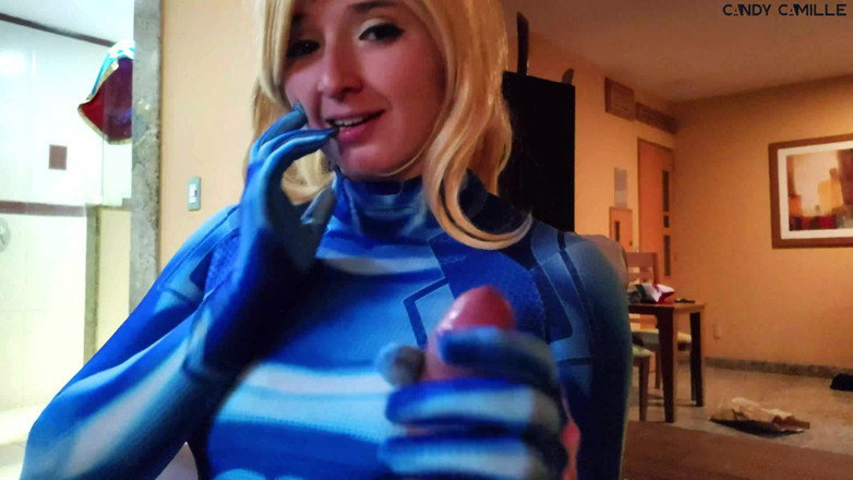 Candy Camille: Samus dá-lhe um boquete real