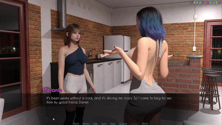 Porny Games: Happyly Ever After przez Escovic Games - napalona żona pokazuje pewną dominację,...