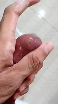 Pre Cum as Lubricant to Masturbate