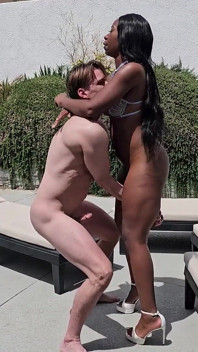 Outdoor Fuck and Incredible Blowjob From Mocha Menage