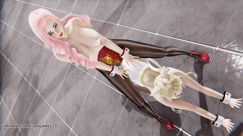 3D-Hentai Games: [MMD] HyunA - Lip &amp; Hip Ahri Seraphine sexy striptease League Of...