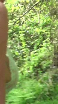 Uma caminhada na floresta e brincadeira nua