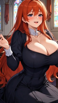 สาวแดงหัว MILF คริสเตียนถูกเหยียดหยามที่เท้าของพระ - นับถือลับ ๆ ในโบสถ์ ASMR