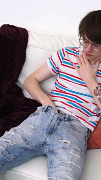 Tattooed Newcomer Rubs One Out
