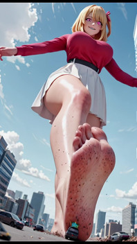 Obří foot fetiš