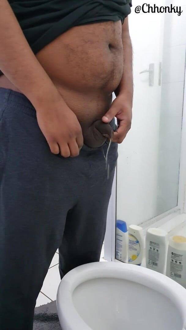 Denim Tiger: Chub taking a morning piss