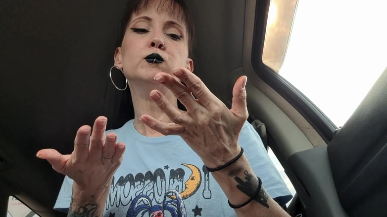 Petite Wet Goth Tits in the Bathtub - Hard Nipples