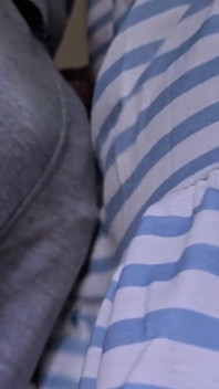 Stranger Guy Ejaculate with No Shame Inside Her Panties in Crowded Subway Train