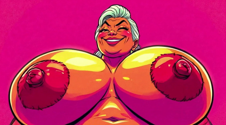 AI Porn: Ai amadurece tremendo e sentindo peitos grandes