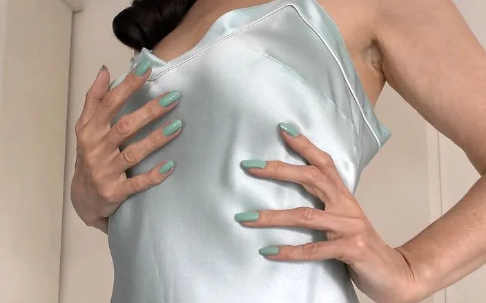 Lady Victoria Valente: Hand Fetish in Silk Negligee Part 2
