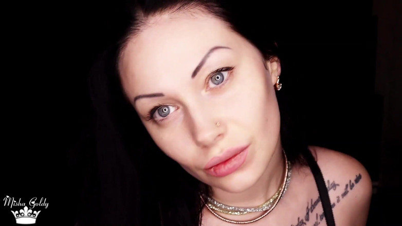 Goddess Misha Goldy: Smoking compilation &amp; lipstick &amp; lip fetish!