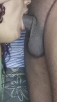Delicious Big Ass Brunette Cock Blowjob