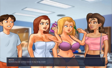Cartoon Play: Summertime saga part 251 - hard in shower