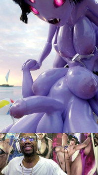 Thicc Milky Waifu Busts a Huge Nut