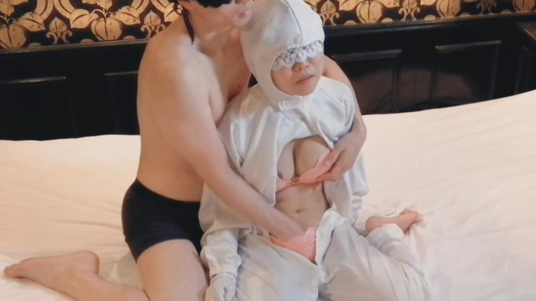 kawasakiBK: She Rubs the Breasts of a Busty Inspector at a...