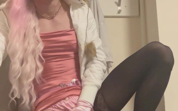 Jessica silk: Jess seide reitet dildo