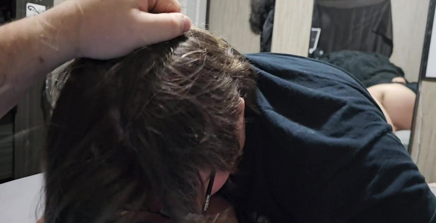 Funhousewife69: Sucking His Dick Ass up in the Mirror and He...