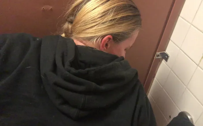 Teasey2024: She Sucks My Cock in a Reststop Restroom