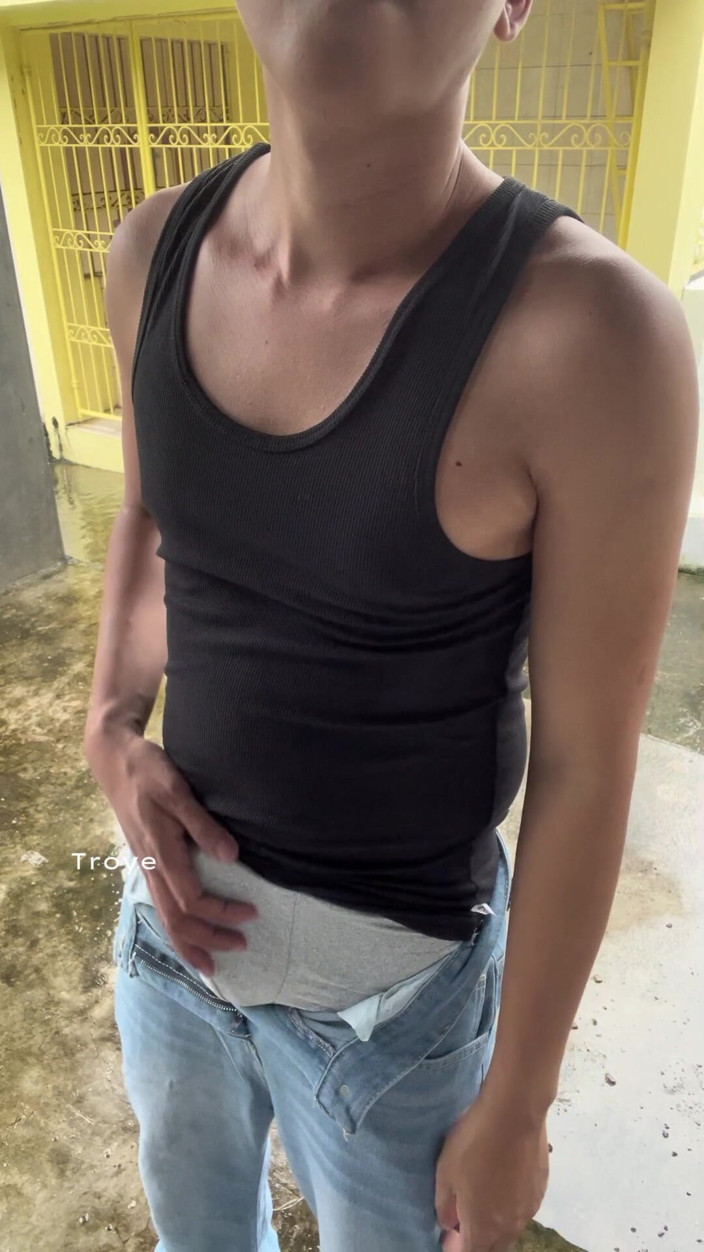 Troye_AsianPinoy: Asian Twink in Sando and Jeans