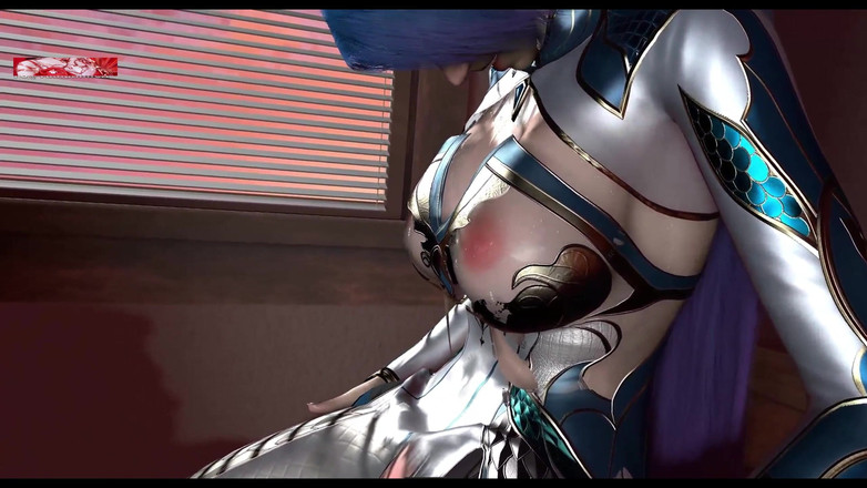 X Hentai: Thicc formda güzellik sinir tanrıçası - 3 boyutlu animasyon hentai