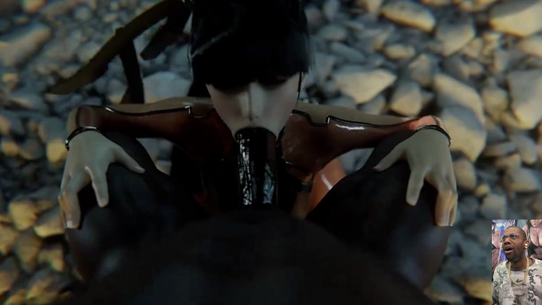 Good news media: Eve Deepthroating Kote hitam besar, Chun-li deepthroating zakar keras semasa...